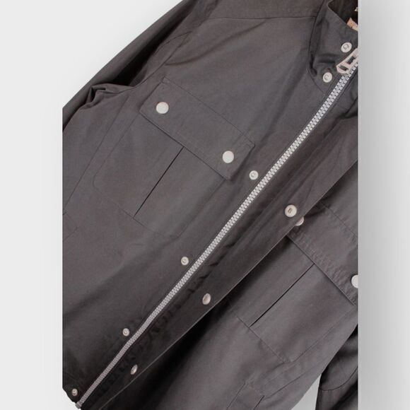 COLE HAAN Rain Jacket Solid Black Men's Size Small - Picture 10 of 13